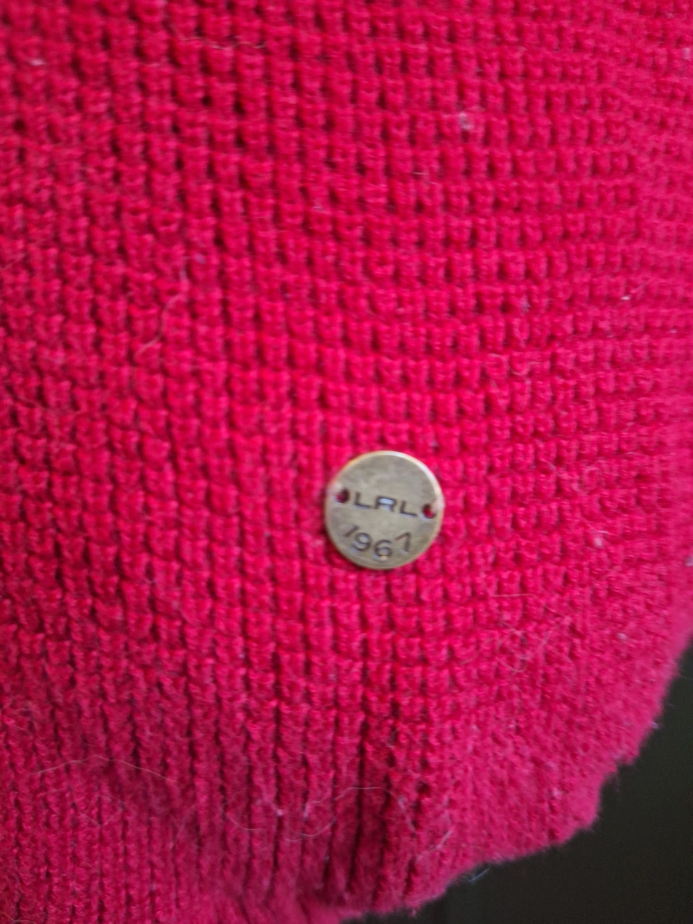 Lauren Ralph Lauren Red Cowl Neck Sweater - Picture 2 of 6